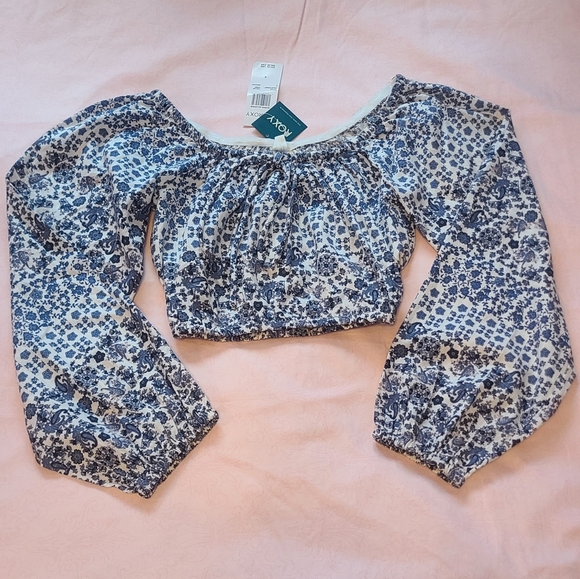 Roxy Tops - Roxy Aloha Allover Floral Long Sleeve